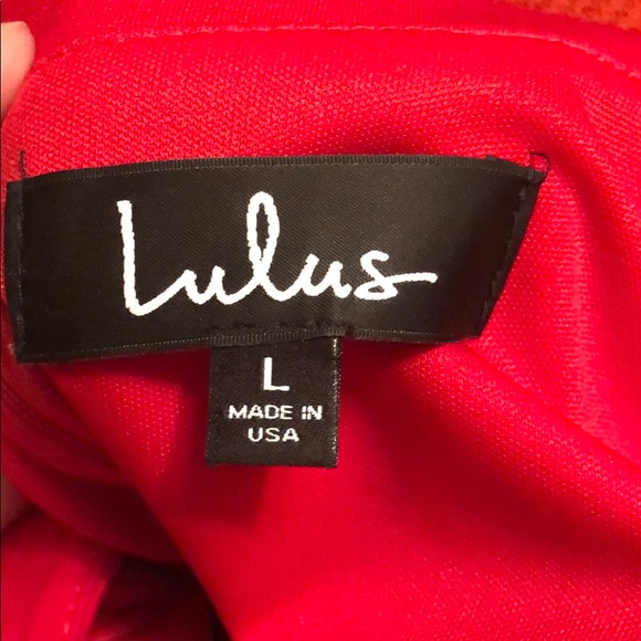 Lulu’s red fit and flare cocktail dress worn once - Picture 4 of 4